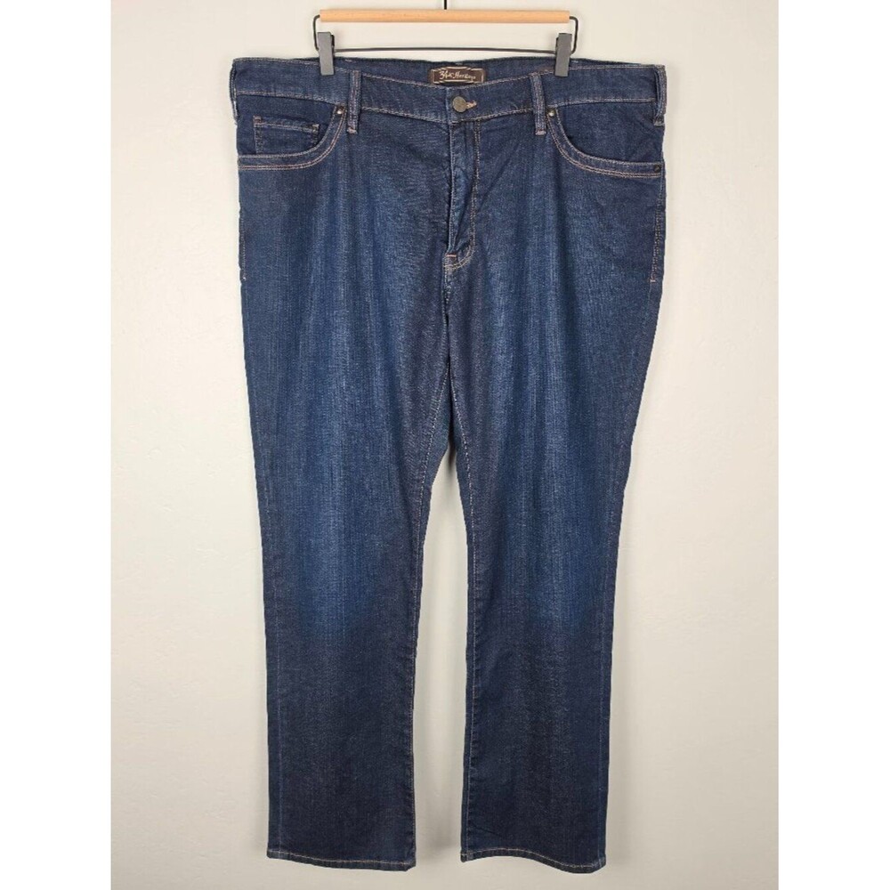 34 Heritage Size 42x32 Charisma Jeans Stretch Comfort Classic Straight Leg Blue